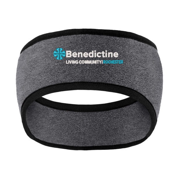 Port Authority® Two-Color Fleece Headband - Embroidered Logo Thumbnail
