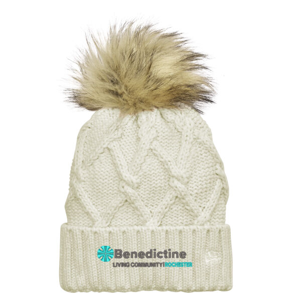 New Era ® Faux Fur Pom Beanie - Embroidered Logo Thumbnail