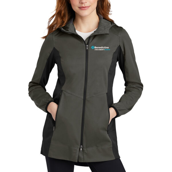 Port Authority Ladies Active Hooded Soft Shell Jacket - Embroidered Logo Thumbnail