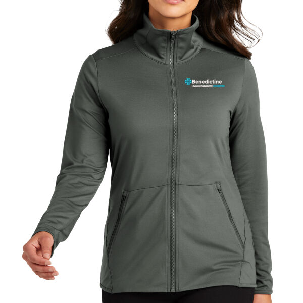 Port Authority Ladies Accord Stretch Fleece Full Zip - Embroidered Logo Thumbnail
