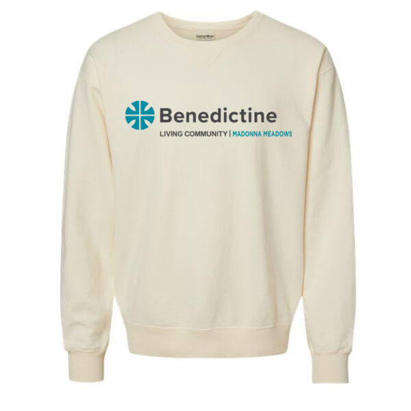 ComfortWash by Hanes Garment Dyed Unisex Crewneck Sweatshirt - Printed Logo Thumbnail