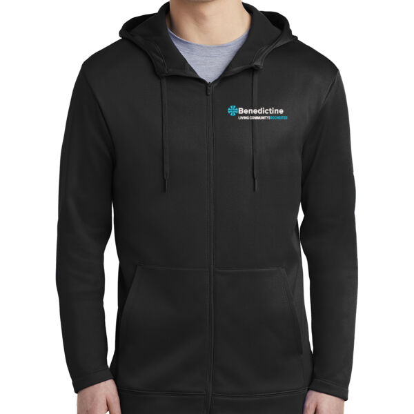 Nike Therma-FIT Full-Zip Fleece Hoodie - Embroidered Logo Thumbnail