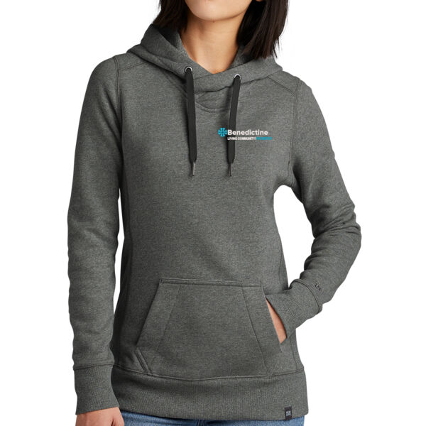New Era® Women's French Terry Pullover Hoodie - Embroidered Logo Thumbnail