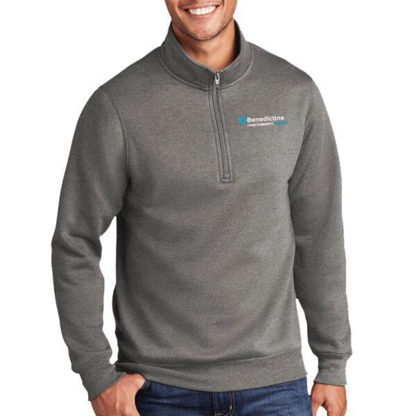 Port & Company ® Core Fleece 1/4-Zip Pullover Sweatshirt - Embroidered Logo Thumbnail