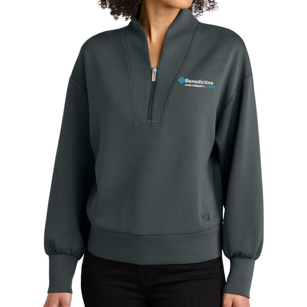 OGIO® Women’s Transcend 1/4-Zip - Embroidered Logo Thumbnail