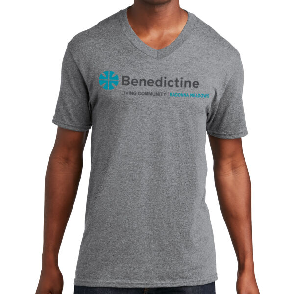 Port & Company® Core Cotton V-Neck Tee - Printed Logo Thumbnail