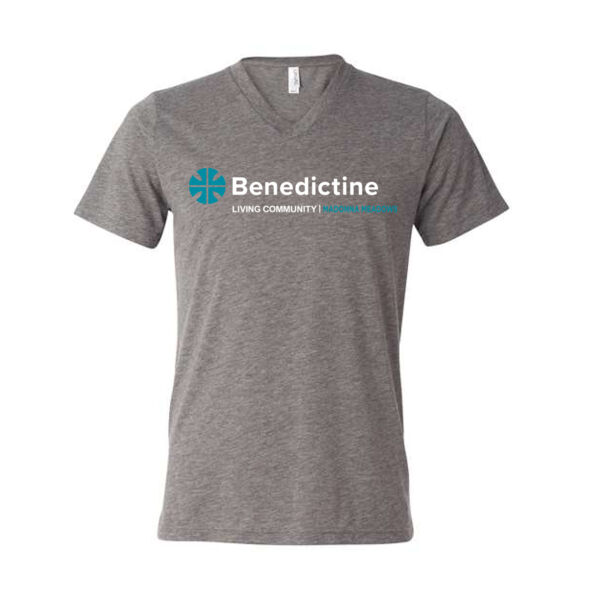 BELLA + CANVAS - Triblend V-Neck Short Sleeve Tee - Printed Logo Thumbnail