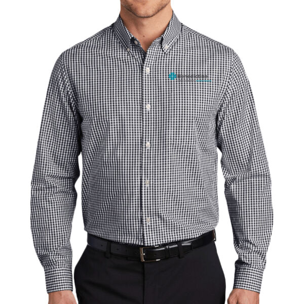 Port Authority Bradcloth Gingham Easy Care Shirt - Printed Logo Thumbnail
