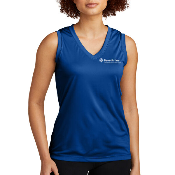 Sport Tek Womens Sleeveless PosiCharge Competitor V Neck Tee - Printed Logo Thumbnail